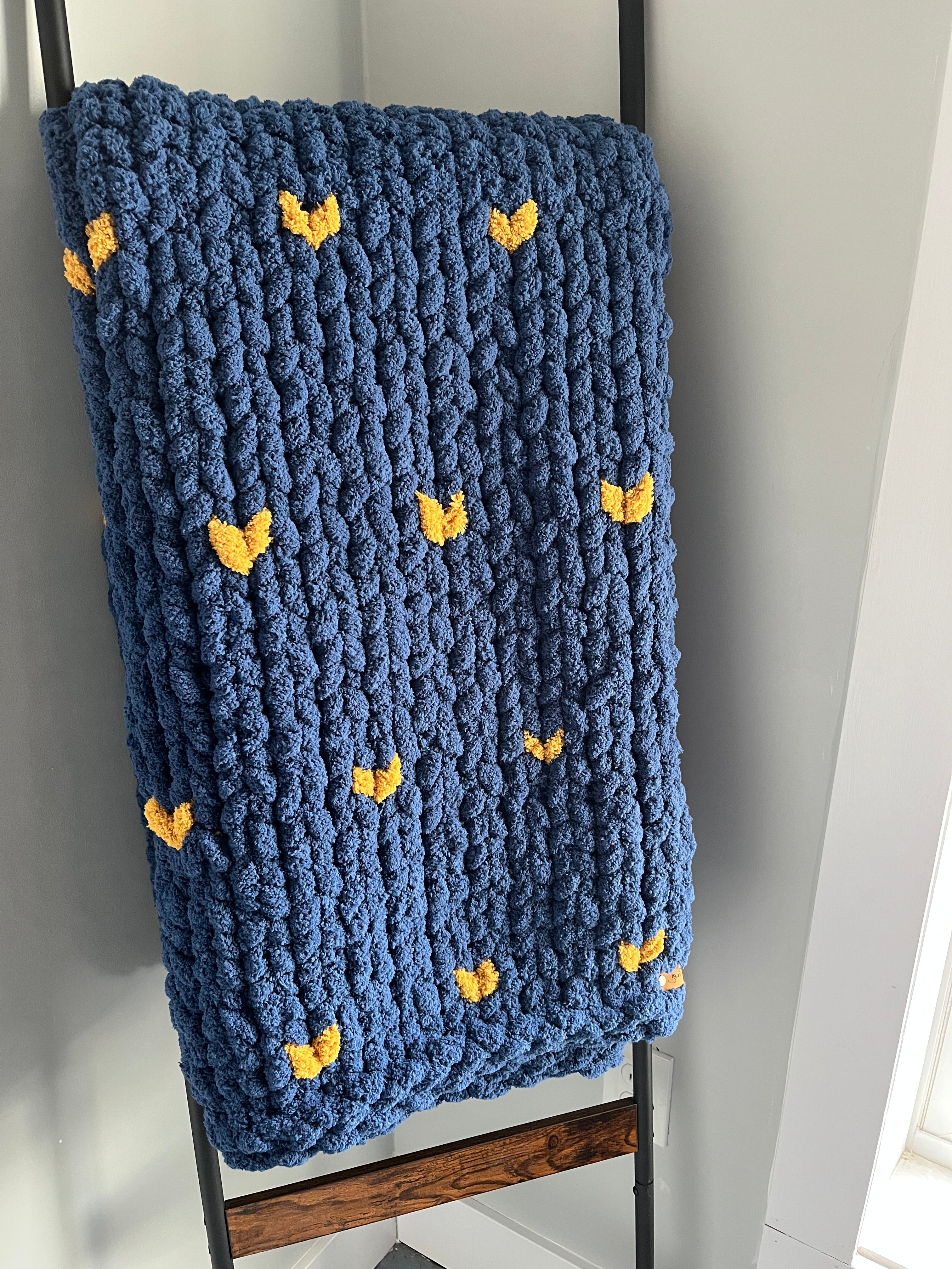Custom Cozy Hearts Blanket