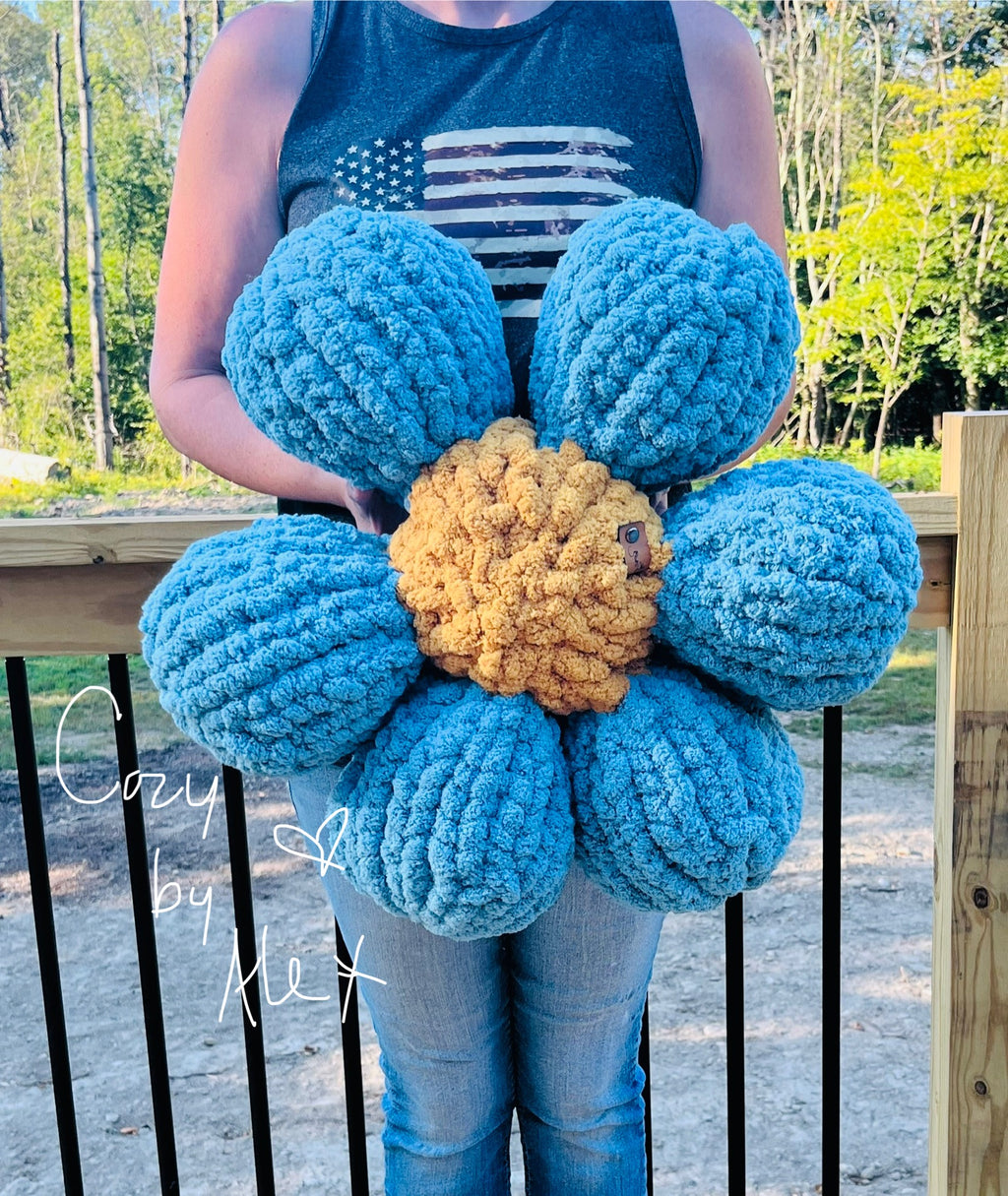 Custom Cozy Flower Pillow