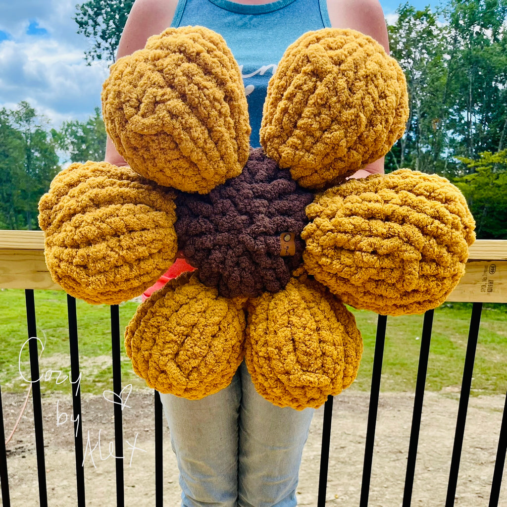Custom Cozy Flower Pillow