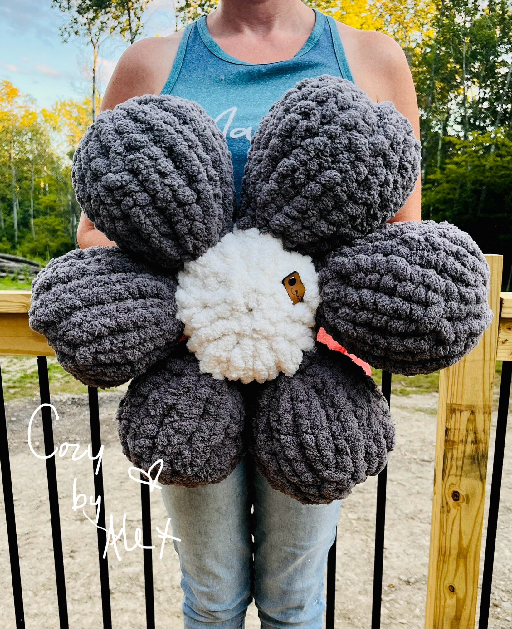 Custom Cozy Flower Pillow