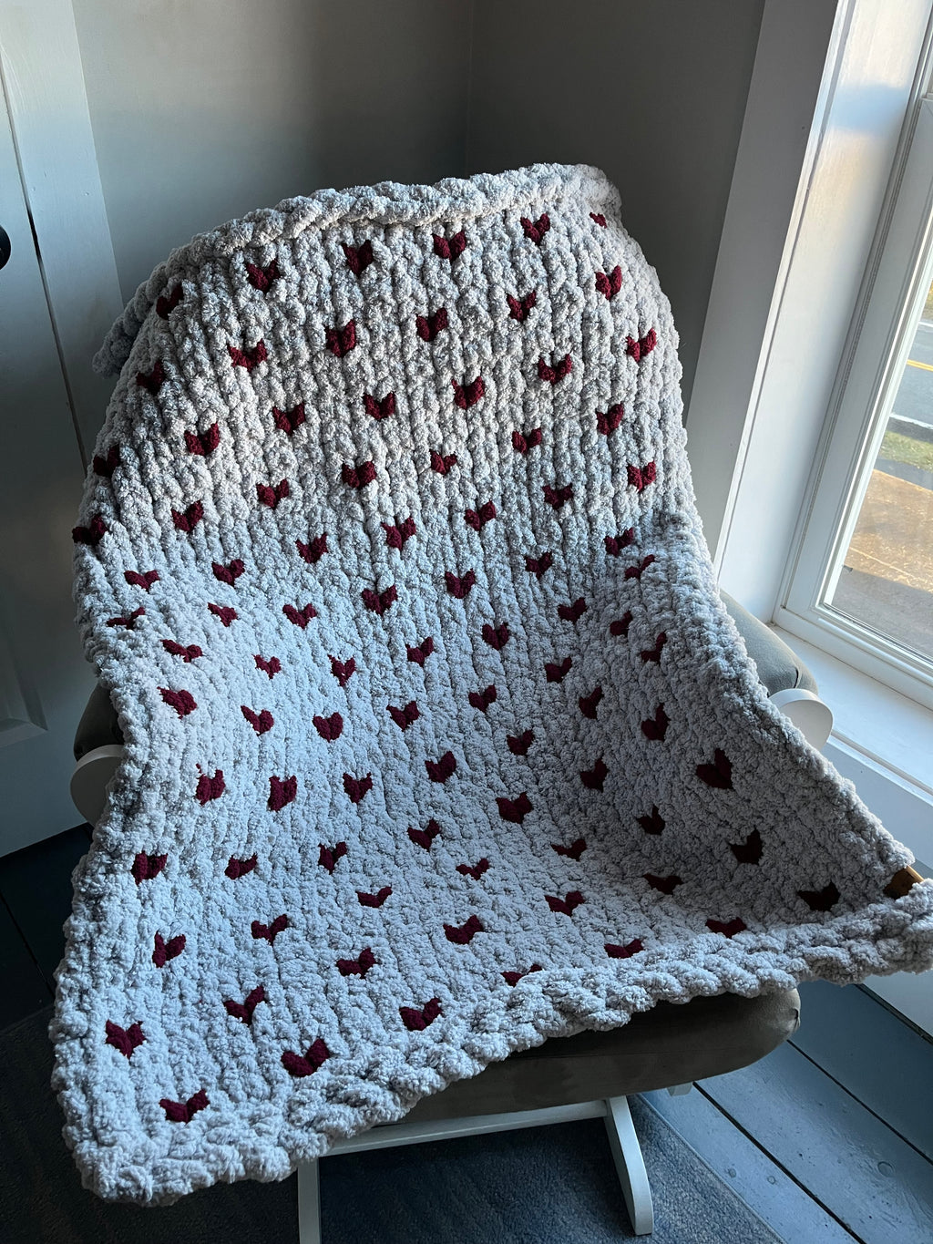Custom Cozy Hearts Blanket