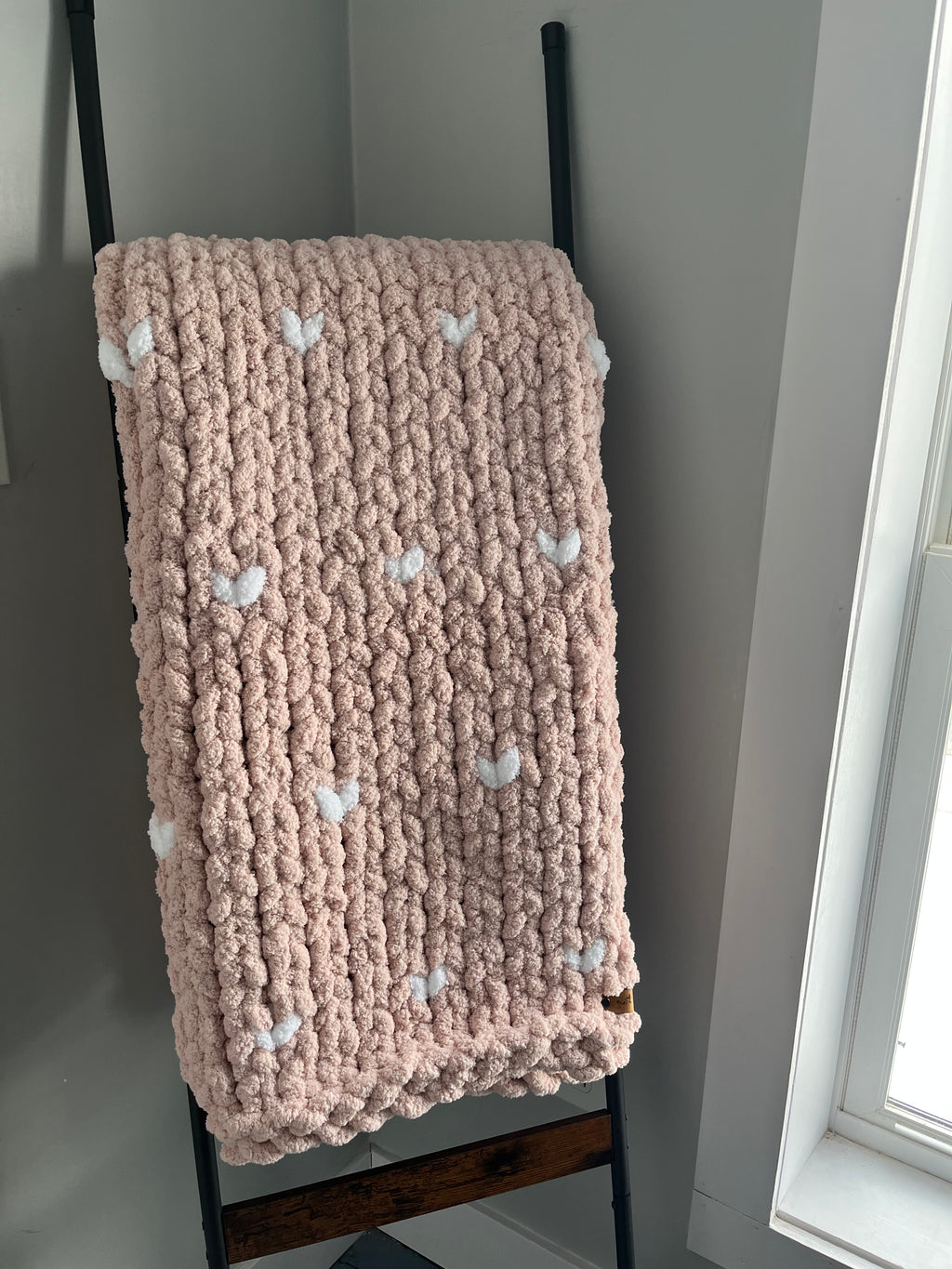 Custom Cozy Hearts Blanket