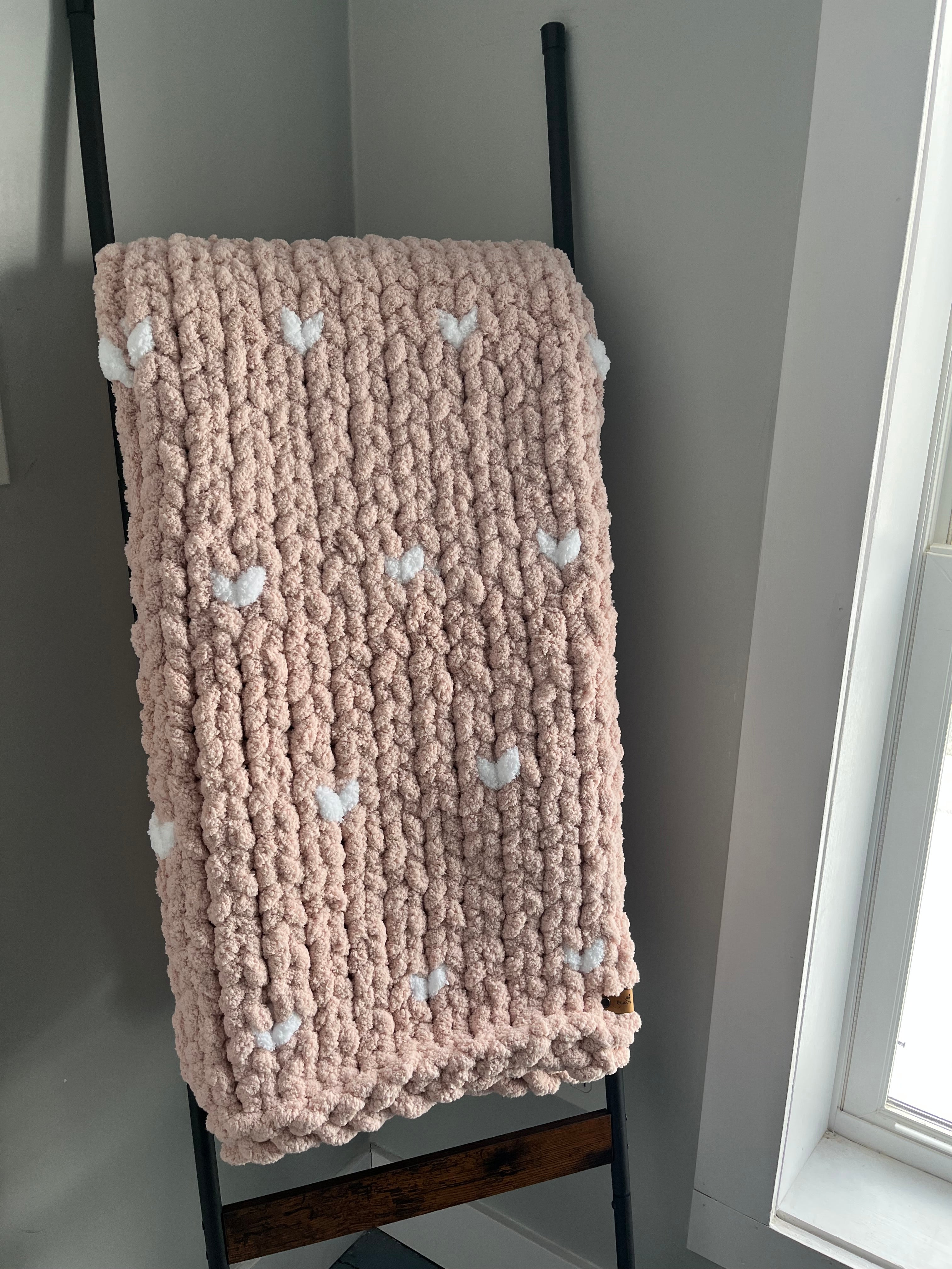 Custom Cozy Hearts Blanket
