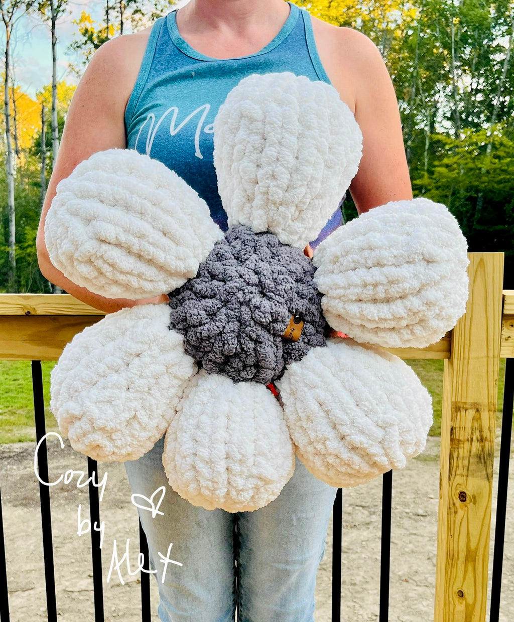 Custom Cozy Flower Pillow