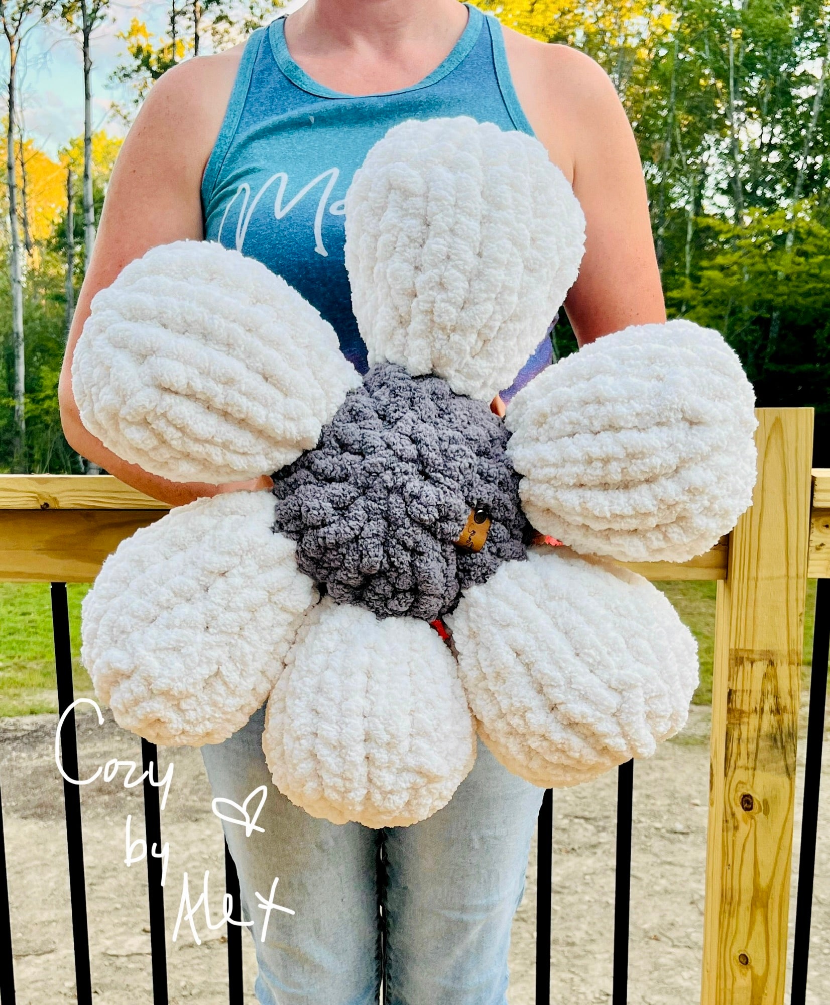 Custom Cozy Flower Pillow